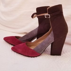 Eye-catching suede heels